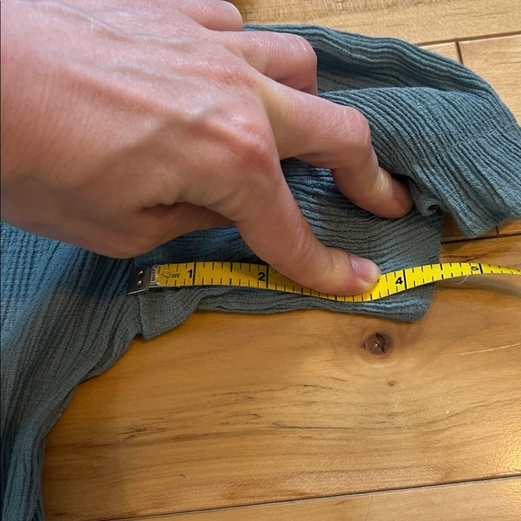 Sweet Wanderer Teal Tiered Midi Dress with Tie Neck - Picture 12 of 16